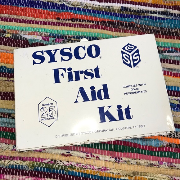 Vintage ~ SYSCO Industrial Metal Wall-Mount First Aid Kit